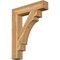 Ekena Millwork Merced Block Rough Sawn Bracket, Western Red Cedar, 6"W x 32"D x 40"H BKT06X32X40MRC05RWR - alternate 1